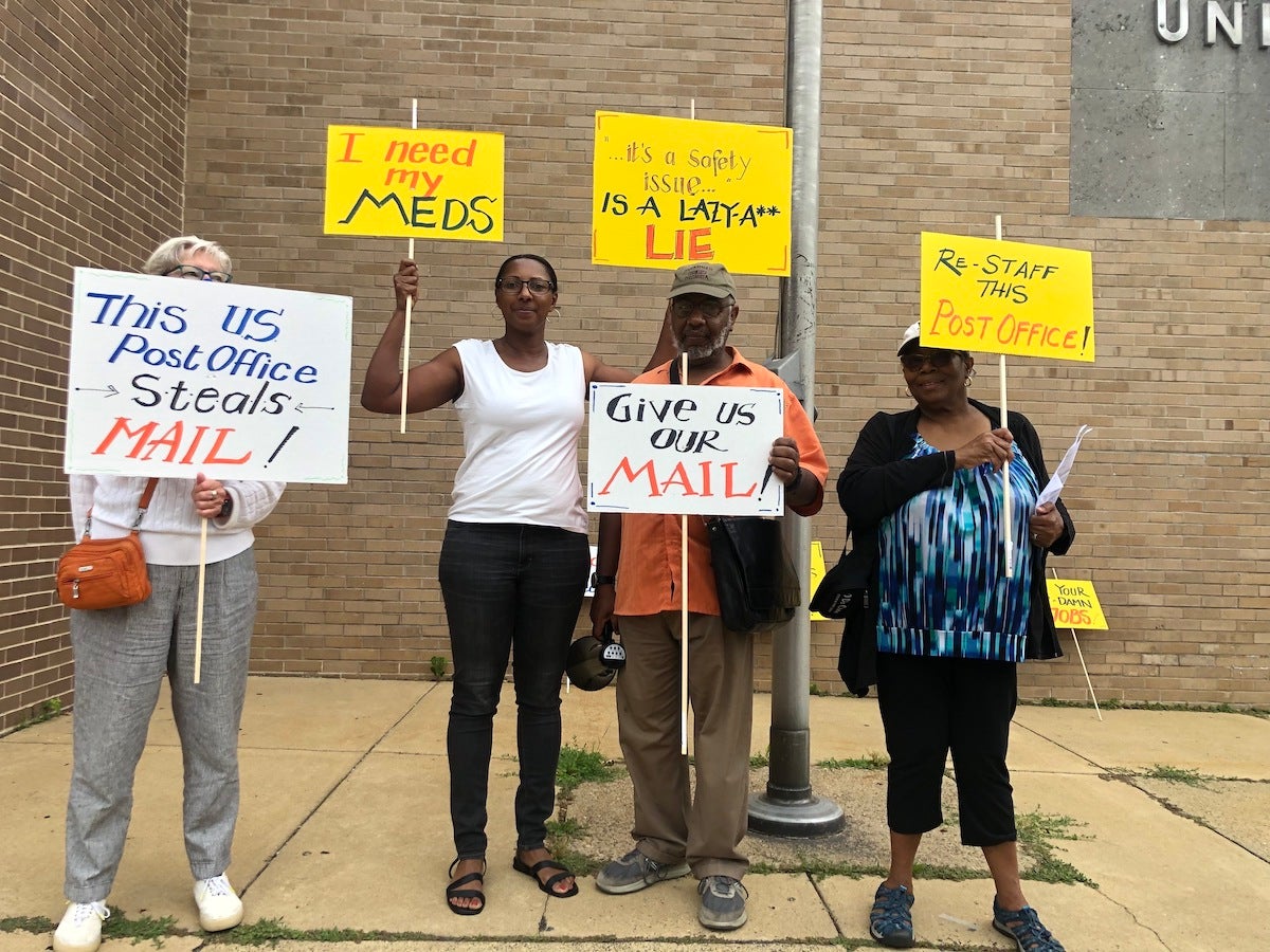 “Since when is getting your mail a privilege?” Germantown residents rally for better mail service