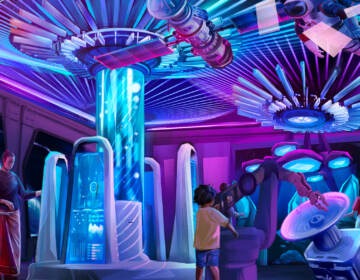 An artist rendering of plans for the new Space exhibition at the Franklin Institute,