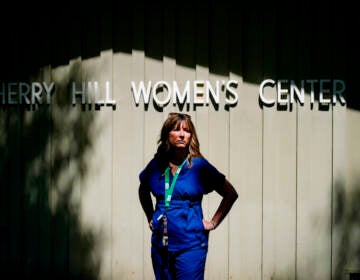 Amanda Kifferly, Vice President for Abortion Access at The Women's Centers poses for a photograph in Cherry Hill, N.J., Wednesday, June 15, 2022. (AP Photo/Matt Rourke)