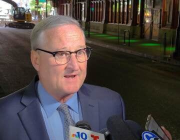 Mayor Jim Kenney said there were enough police on South Street Saturday night. (Tom MacDonald/WHYY)