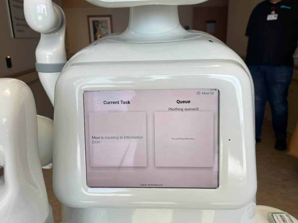 Moxi the 'cobot' makes rounds at Christiana Hospital - WHYY