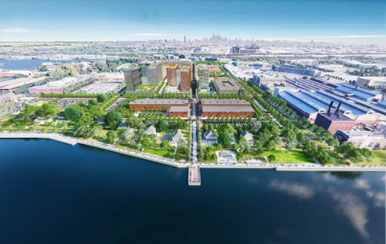 Plans For A New Neighborhood At Philly S Navy Yard WHYY   Navy Yard Rendering 2022 06 28 768x485 