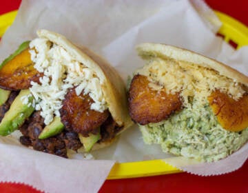 CLose up of arepas from Venezuelan restaurant Puyero.