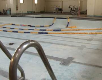 An empty Sayre Morris Recreation Center pool