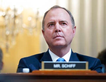 Rep. Adam Schiff, D-Calif., listens as the House select committee investigating the Jan. 6 attack on the U.S. Capitol holds its first public hearing to reveal the findings of a year-long investigation, on Capitol Hill, Thursday, June 9, 2022, in Washington.