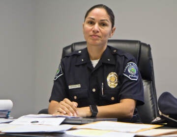 Captain Janell Simpson will be deputy chief of the Camden County Police Department. (Kimberly Paynter/WHYY)