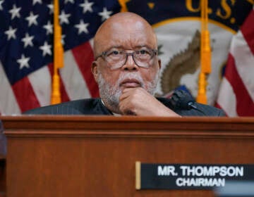 Bennie Thompson listens as the House select committee investigating the Jan. 6 attack on the U.S. Capitol holds a hearing