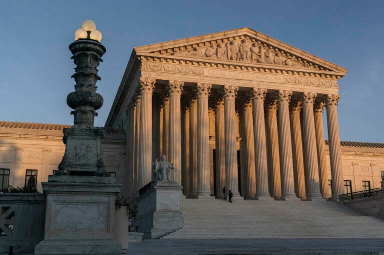 File photo: The Supreme Court is seen at sundown in Washington, on Nov. 6, 2020. (AP Photo/J. Scott Applewhite, File)