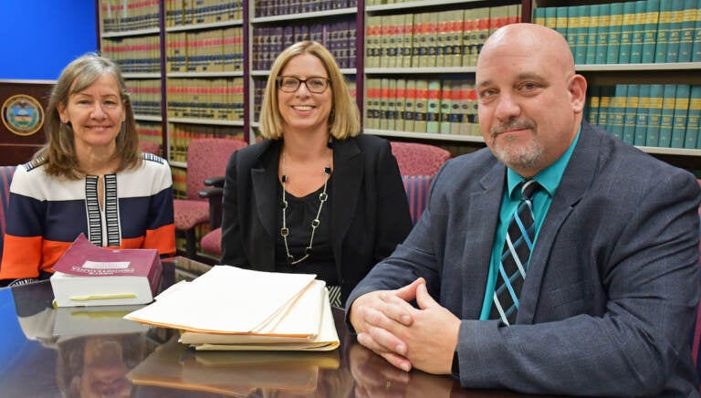 (From left) Yolanda Van de Krol, the Chester County Clerk of Courts; Renee Merion, the Deputy District Attorney in charge of the Juvenile Unit; and Don Corry, the county Chief Juvenile Probation Officer all played a role in putting together the program. (Courtesy of Chester County)