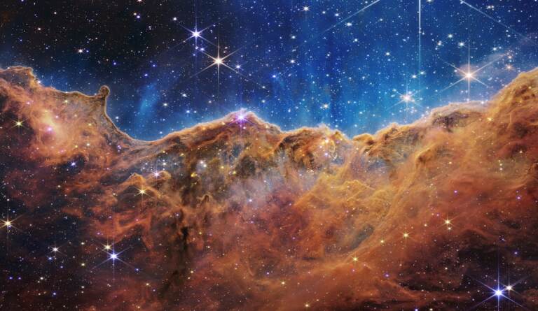 The edge of a nearby, young, star-forming region NGC 3324 in the Carina Nebula