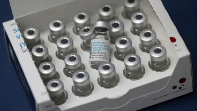 Vials of monkeypox vaccine. (6abc)