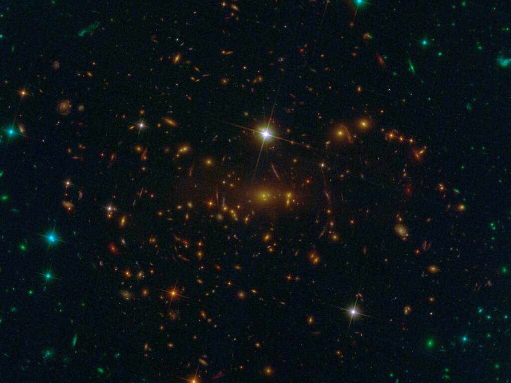 A cluster of distant galaxies
