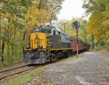 A group of volunteers operates the scenic train rides for West Chester Railroad on the existing tracks.