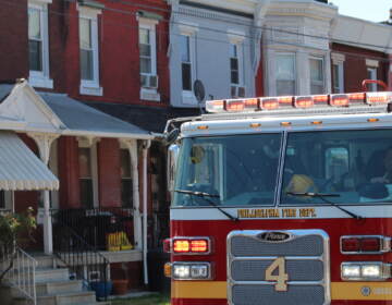 Philadelphia Fire Department putting out a fire on N. 59th St. in West Philly