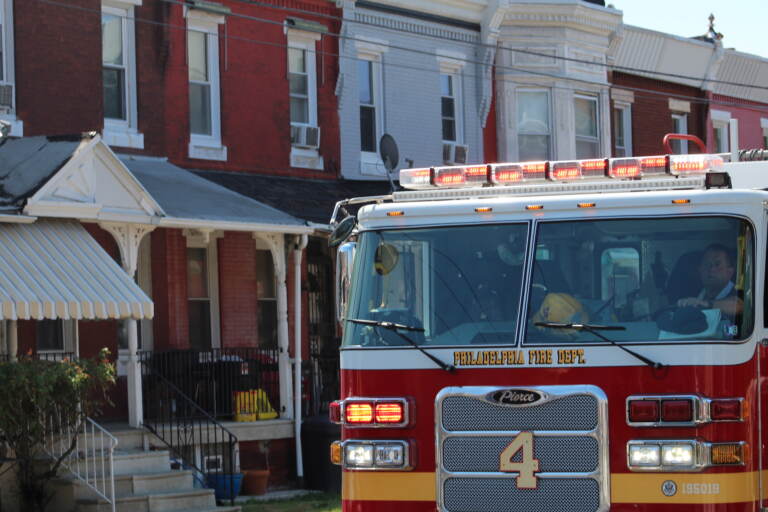 Philadelphia Fire Department putting out a fire on N. 59th St. in West Philly