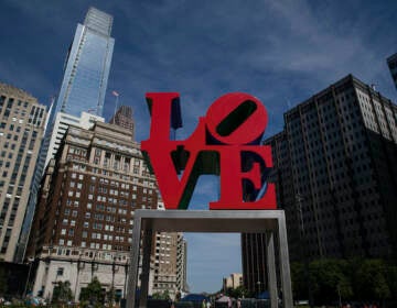 File photo: Shown is the Robert Indiana sculpture ''LOVE'' in Philadelphia's Love Park. (AP Photo/Matt Rourke)
