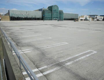 The parking lot of the King of Prussia Mall. (AP Photo/Matt Rourke)