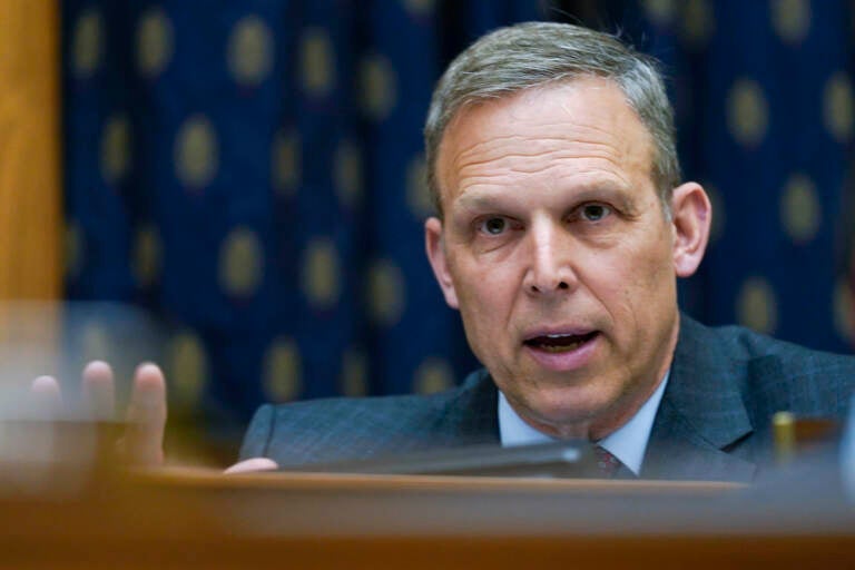 File photo: Rep. Scott Perry, R-Pa., questions Secretary of State Antony Blinken on Capitol Hill in Washington, April 28, 2022. (AP Photo/Carolyn Kaster, File)