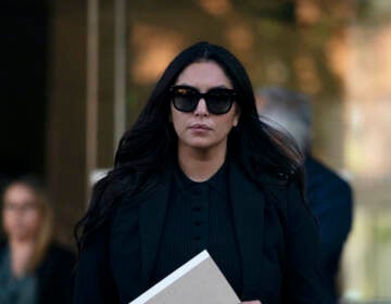 File photo: Vanessa Bryant, the widow of Kobe Bryant, leaves a federal courthouse in Los Angeles, Wednesday, Aug. 10, 2022. (AP Photo/Jae C. Hong, File)