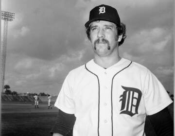 John B. Wockenfuss, former Detroit Tigers and Philadelphia Phillies catcher, shown February 24, 1975. (AP Photo/Preston Stroup)