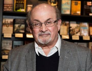 Author Salman Rushdie was attacked on stage as he was preparing for a speaking event in western New York on Friday. (Grant Pollard/Invision/AP)