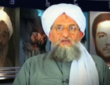 A frame grab from a video aired in 2006 on Al-Jazeera television shows Al-Qaida second-in-command Ayman Al-Zawahiri. (AFP/AFP via Getty Images)