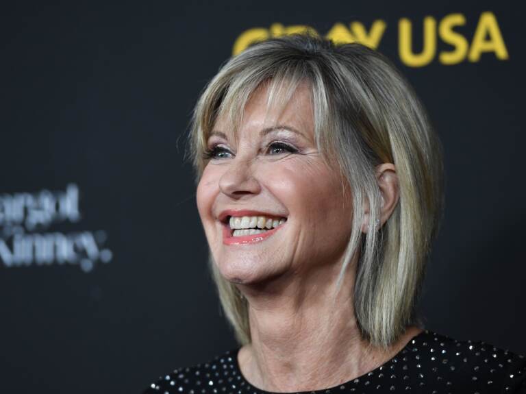 Olivia Newton-John arrives for G'Day USA's Los Angeles Black Tie Gala January 27, 2018. (Robyn Beck/AFP via Getty Images)