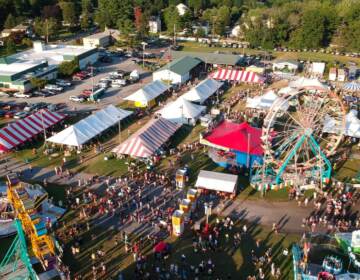 An overhead view of the Goshen County Fair in Chester County, which continues to this day. Philly's last county fair was in 2004. (Goshen County Fair/Facebook)