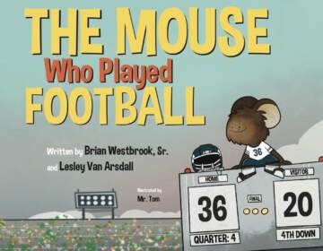 The cover of a children's book, ''The mouse Who played football''