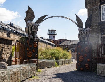 Eastern State Penitentiary’s Halloween Nights Festival, featuring 5 haunted attractions, kicks off on Friday, Sept. 23, 2022. (Kimberly Paynter/WHYY)