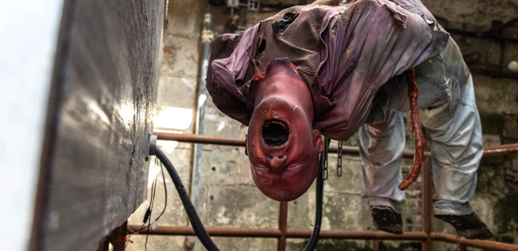 Eastern State Penitentiary’s Halloween Nights Festival features professional Hollywood special effects, makeup, and props. (Kimberly Paynter/WHYY)