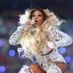 Mary J. Blige performs during halftime of the NFL Super Bowl 56 football game between the Los Angeles Rams and the Cincinnati Bengals Sunday, Feb. 13, 2022, in Inglewood, Calif. (AP Photo/Chris O'Meara)