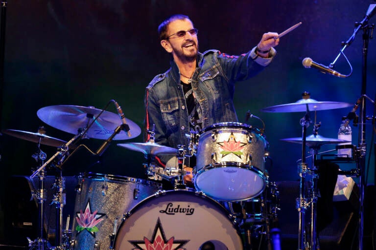 File photo: Ringo Starr plays as part of a concert celebrating the 50th anniversary of Woodstock in Bethel, N.Y., Aug. 16, 2019. (AP Photo/Seth Wenig, File)