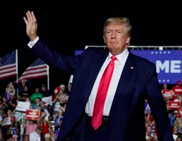 File photo: Former President Donald Trump arrives at a rally, Aug. 5, 2022, in Waukesha, Wis. (AP Photo/Morry Gash, File)