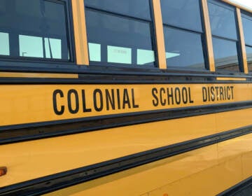 Colonial School district school bus