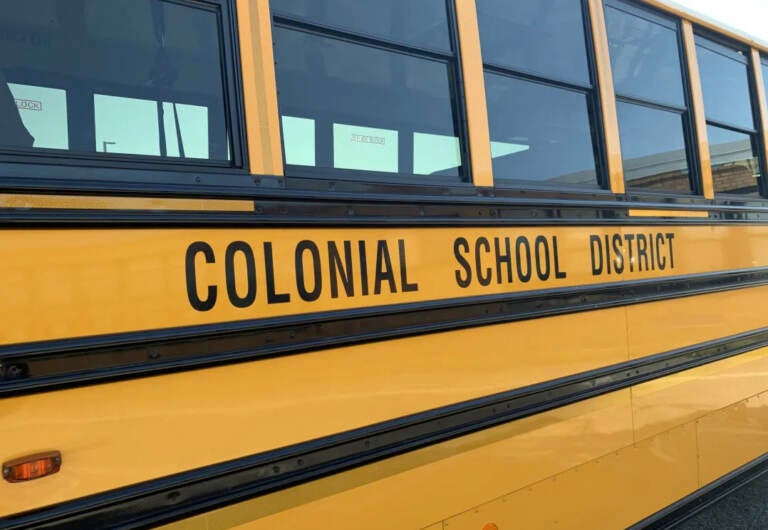 Colonial School district school bus