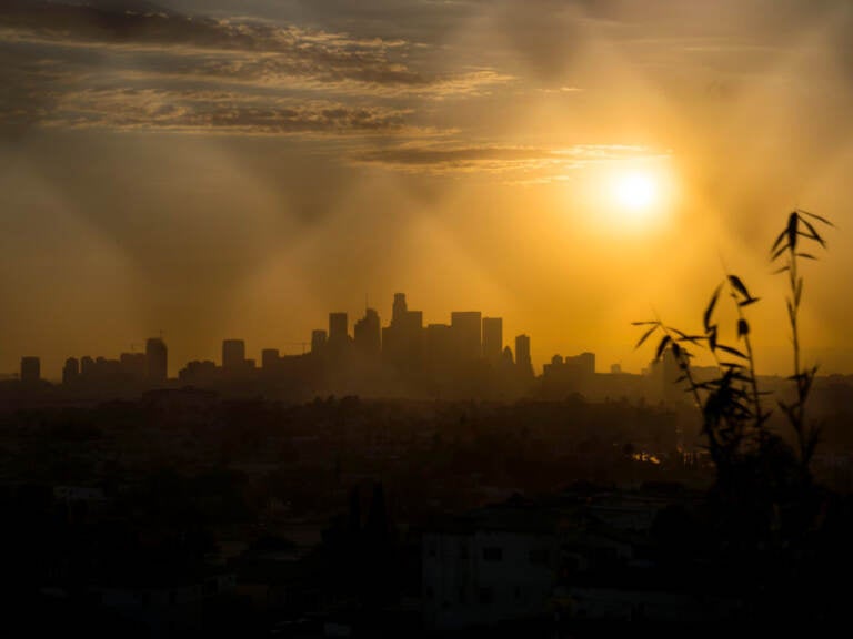 A heat wave is smothering much of the Western region including Los Angeles. Worrisome weather trends like this can contribute to climate stress. (Eric Thayer/Bloomberg via Getty Images)