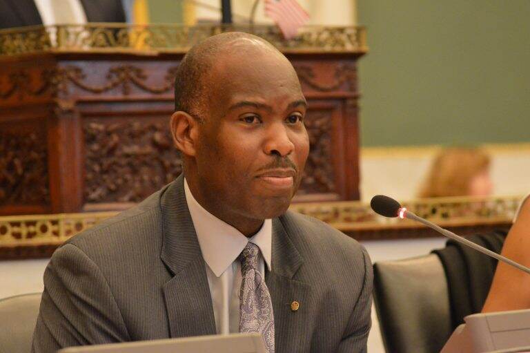 File photo: Former Councilmember Derek Green. (Tom MacDonald, WHYY) 