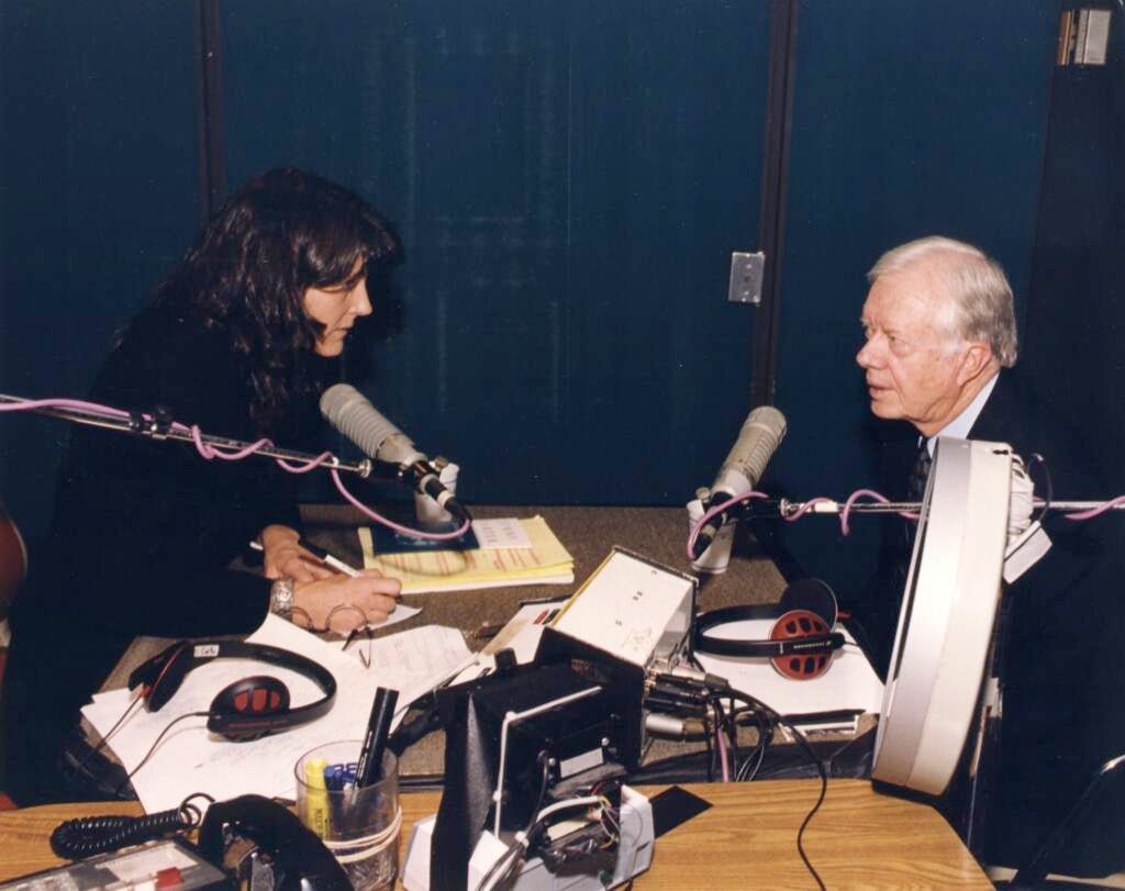 Marty Moss-Coane speaks with former President Jimmy Carter during a ''Radio Times'' interview.