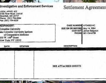 A copy of the USDA settlement with Columbia over abuse allegations at a lab Oz oversaw in the early 2000s