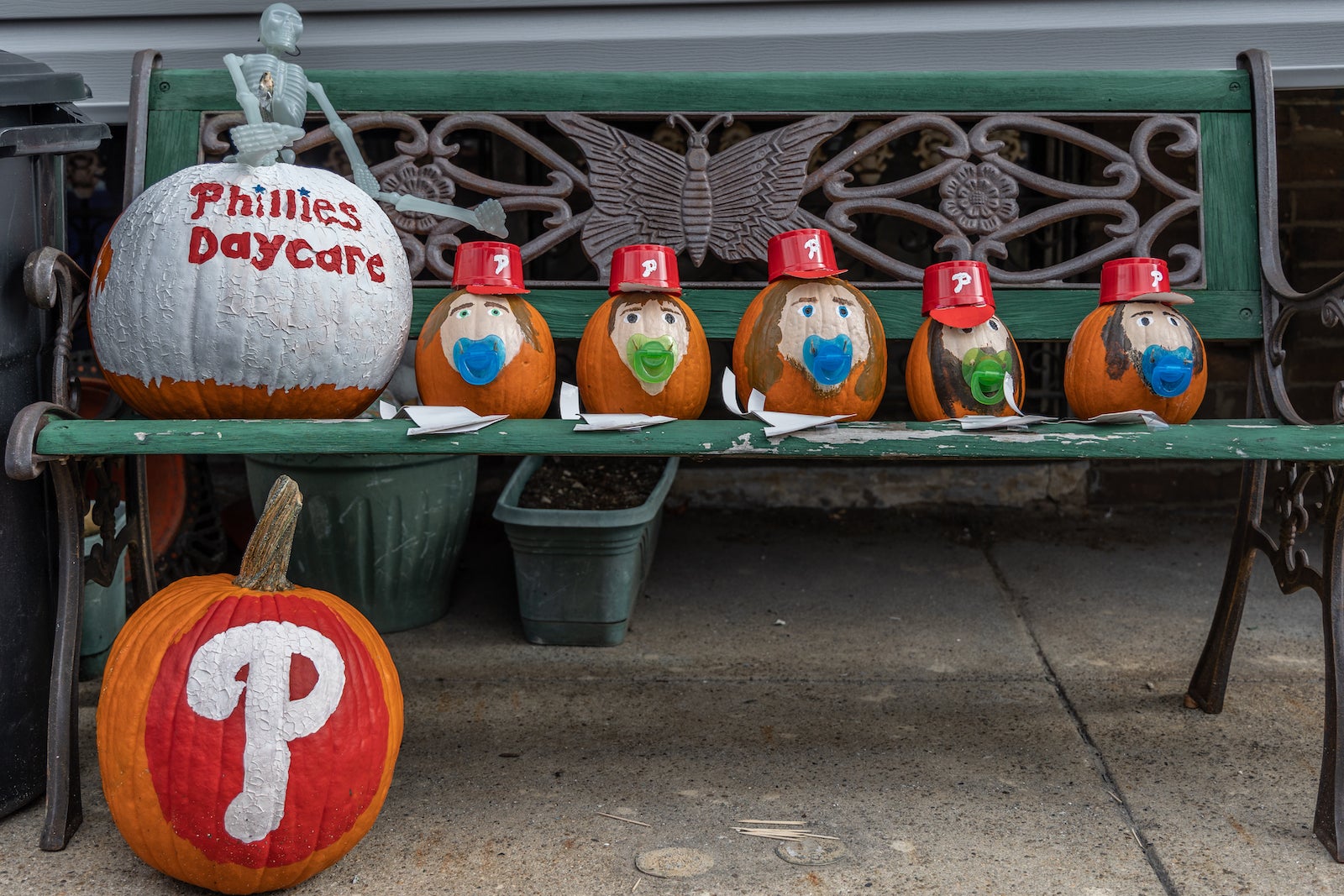 Our Phillies Pumpkin.  Halloween crafts, Pumpkin carving