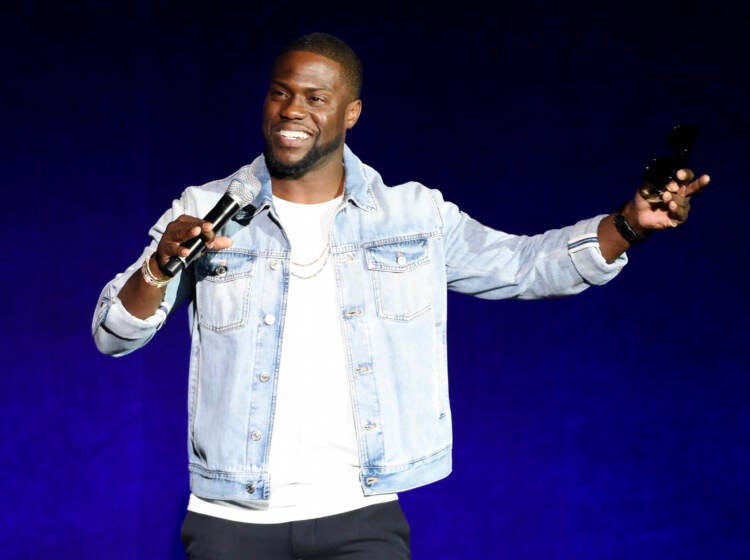 In this April 13, 2016 file photo, Kevin Hart addresses the audience during the Universal Pictures presentation at CinemaCon 2016 in Las Vegas. (Photo by Chris Pizzello/Invision/AP, File)