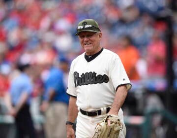 File photo: Philadelphia Phillies' Larry Bowa is seen before a baseball game against the Cincinnati Reds on Sunday, May 28, 2017, in Philadelphia. (AP Photo/Michael Perez)