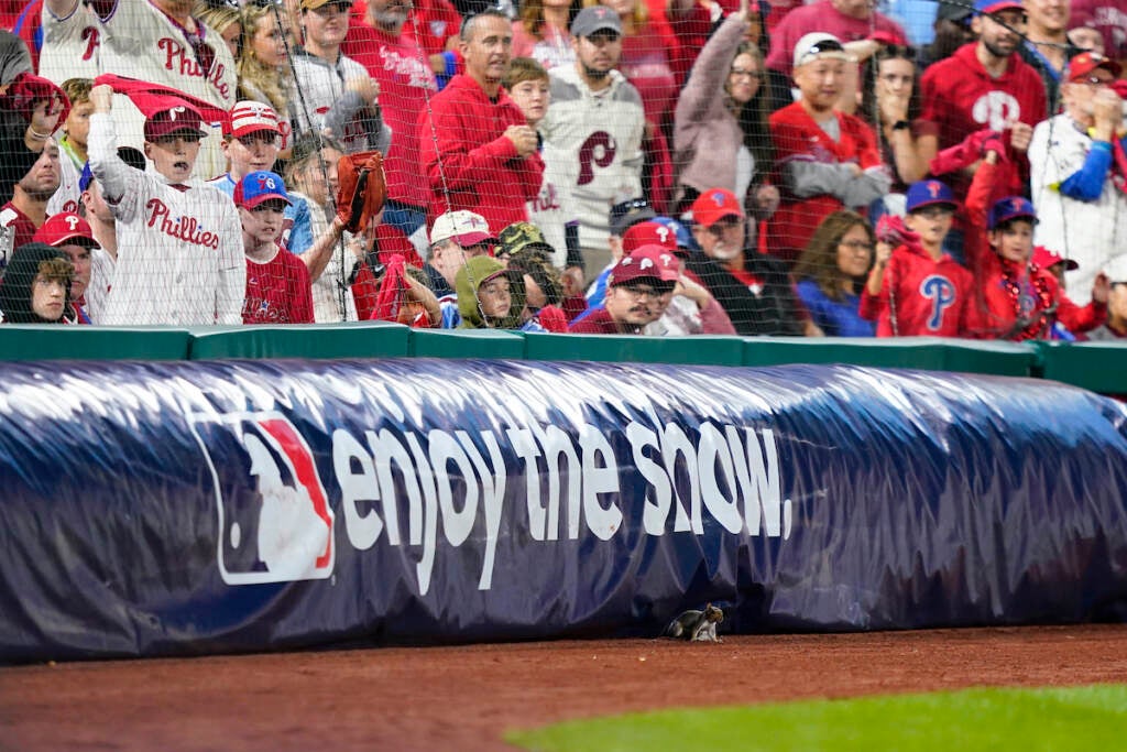 Spike This! Hoskins, Harper homer, Phils rout Braves in NLDS