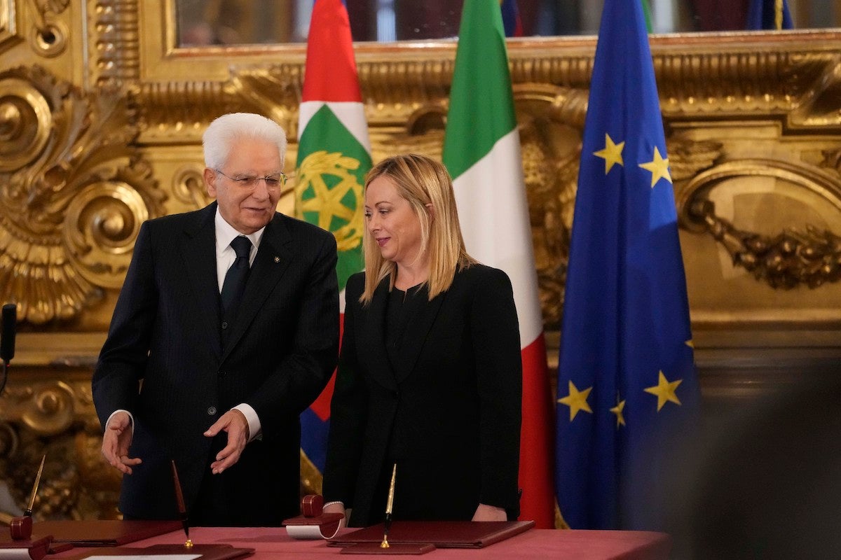 Far-right Leader Giorgia Meloni Sworn In As Italian Premier - WHYY