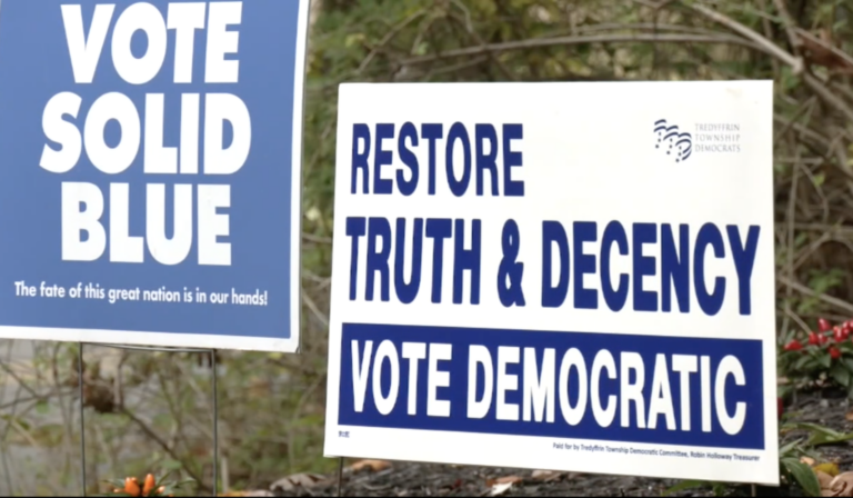 Election signs in Chester County (6abc)