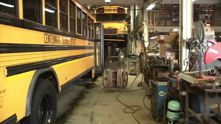 Catalytic converters were stolen from school buses in Centennial School District. (6abc)