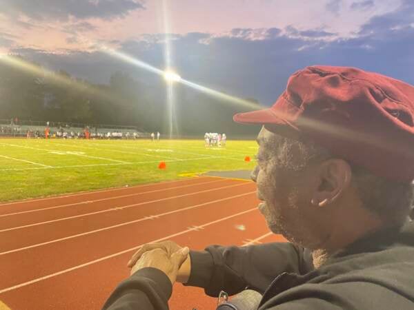 Pete Wilson says neighborhood disputes often end up at the high school football game. (Cris Barrish/WHYY)