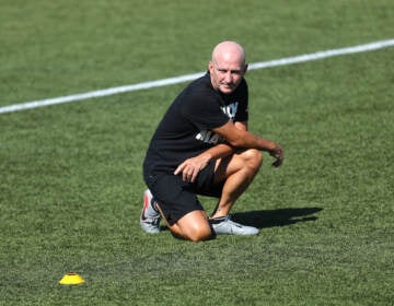 Paul Riley, seen here in July 2020, is among the former NWSL coaches whose behavior is detailed in the investigative report by Sally Q. Yates into abuse in the league. (Maddie Meyer/Getty Images)