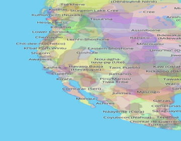 A map of the Americas shows different overlapping colors.